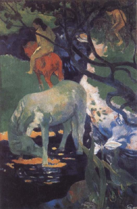 Paul Gauguin The White Horse oil painting image